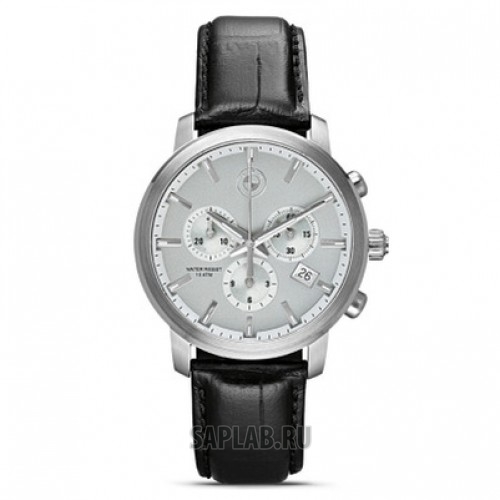 Купить BMW 80262365451 Мужские наручные часы BMW Men's Chrono Wrist Watch Black Strap, артикул 80262365451