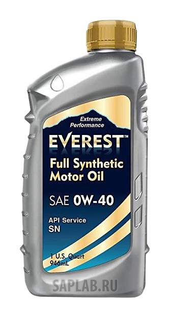 Купить EVEREST FP04000EV05LFS Моторное масло Everest Full Synthetic 0W-40 5л