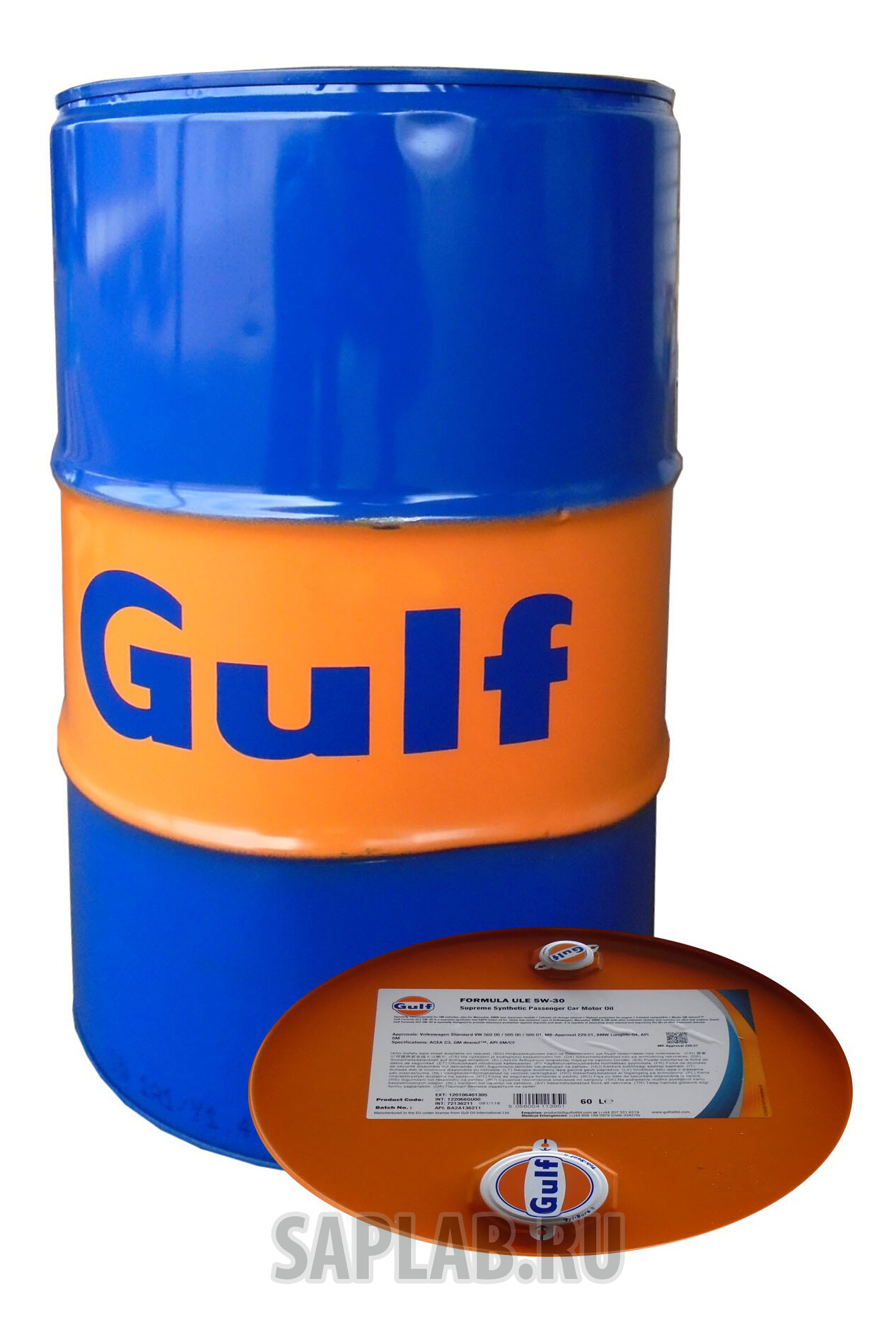Купить GULF 120106401305 Моторное масло Gulf Formula ULE 5W-30 60л