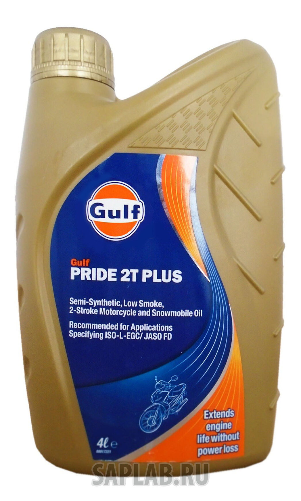 Купить GULF 130803201659 Моторное масло Gulf Pride 2T Plus 10W-40 4л