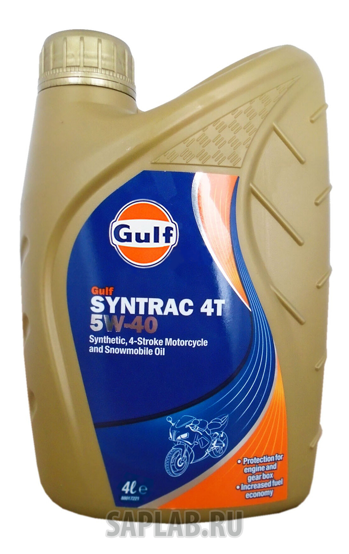 Купить GULF 130807501659 Моторное масло Gulf Syntrac 4T 5W-40 4л