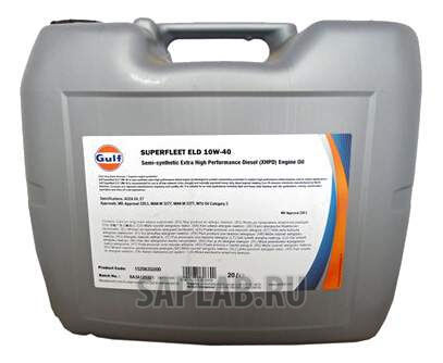Купить GULF 152063GU00 Моторное масло Gulf Superfleet ELD SAE 10W-40 20л