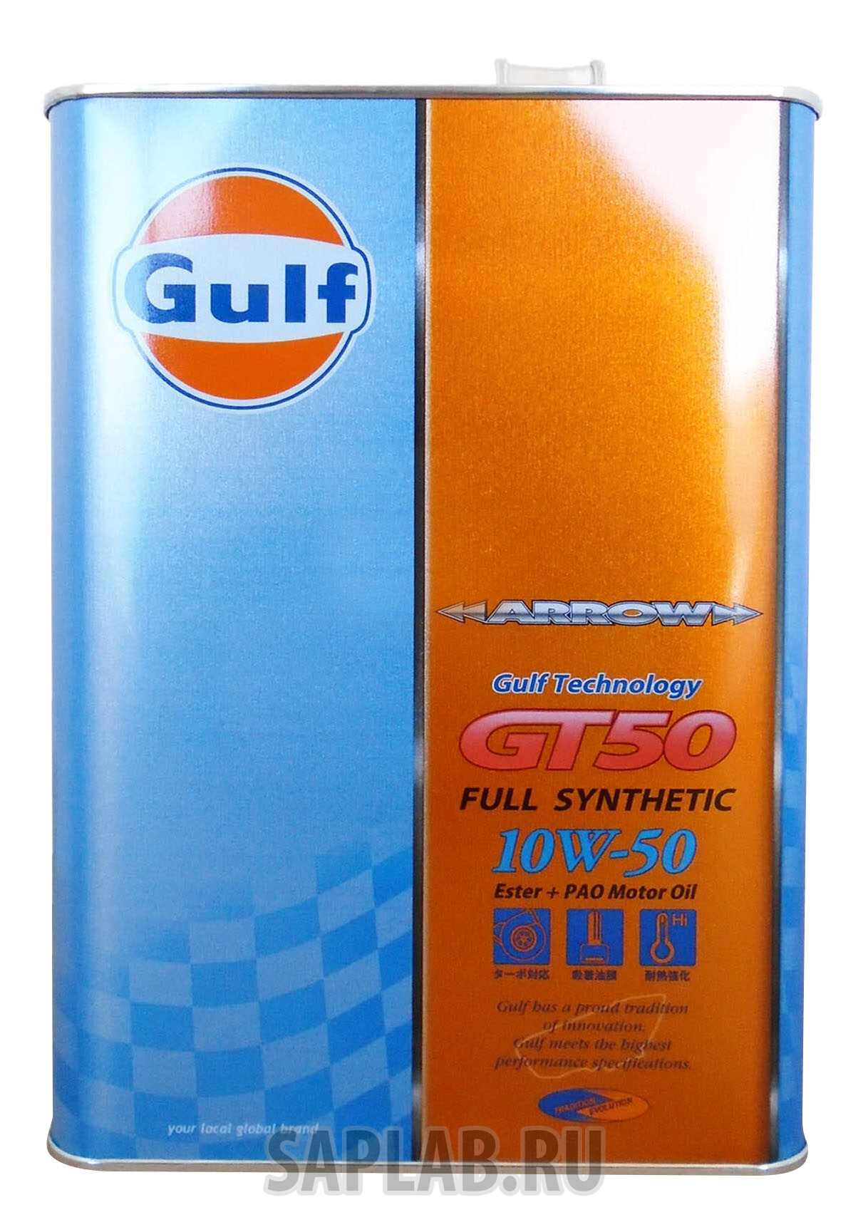 Купить GULF 4932492112328 Моторное масло Gulf Arrow GT 50 10W-50 4л