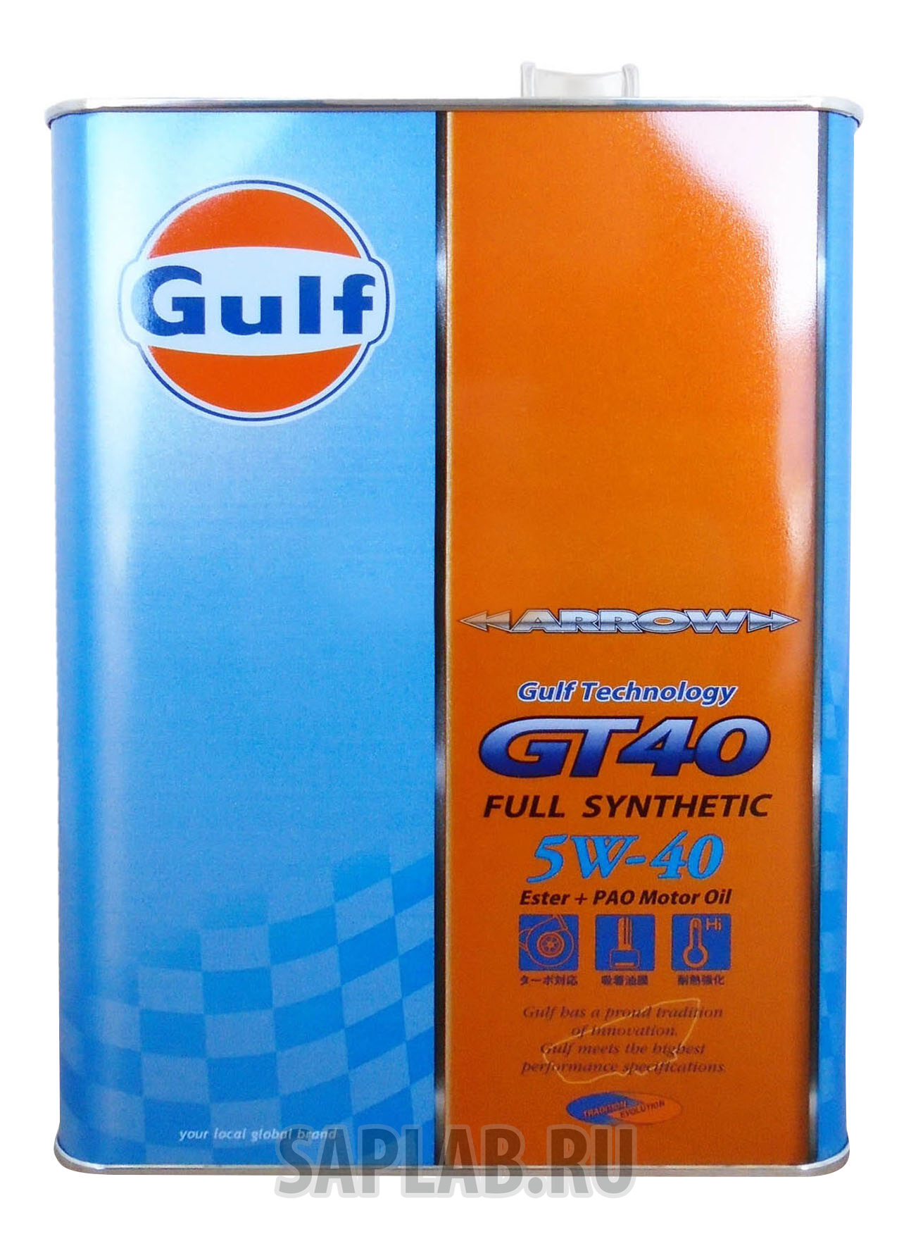 Купить GULF 4932492113622 Моторное масло Gulf Arrow GT 40 5W-40 4л