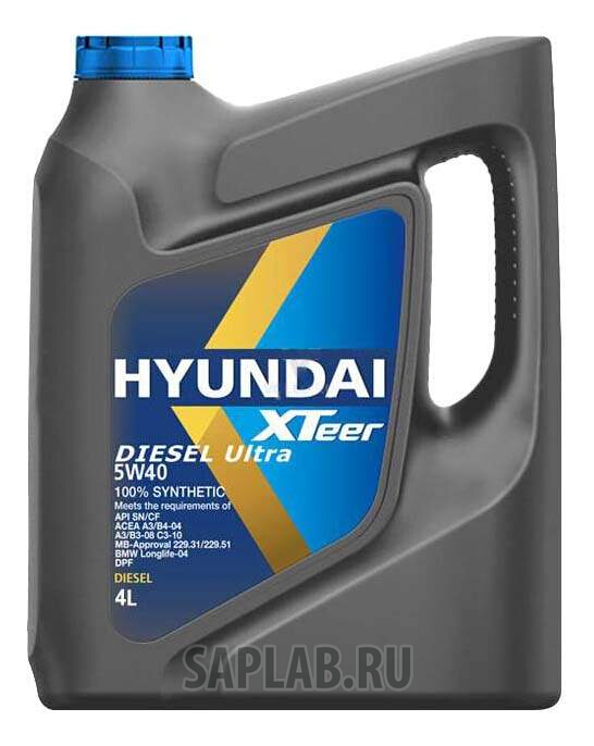 Купить HYUNDAI-KIA 1041223 Моторное масло Hyundai-KIA Diesel Ultra 5W-40 4л