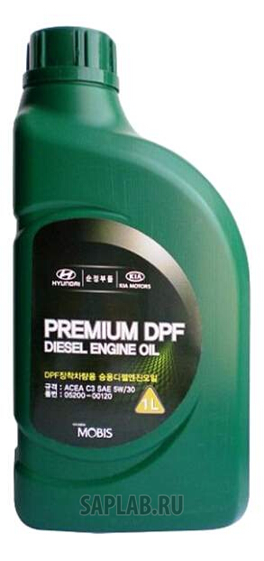Купить HYUNDAI-KIA 520000120 Моторное масло Hyundai-KIA Premium DPF Diesel Engine Oil 5W-30 1л