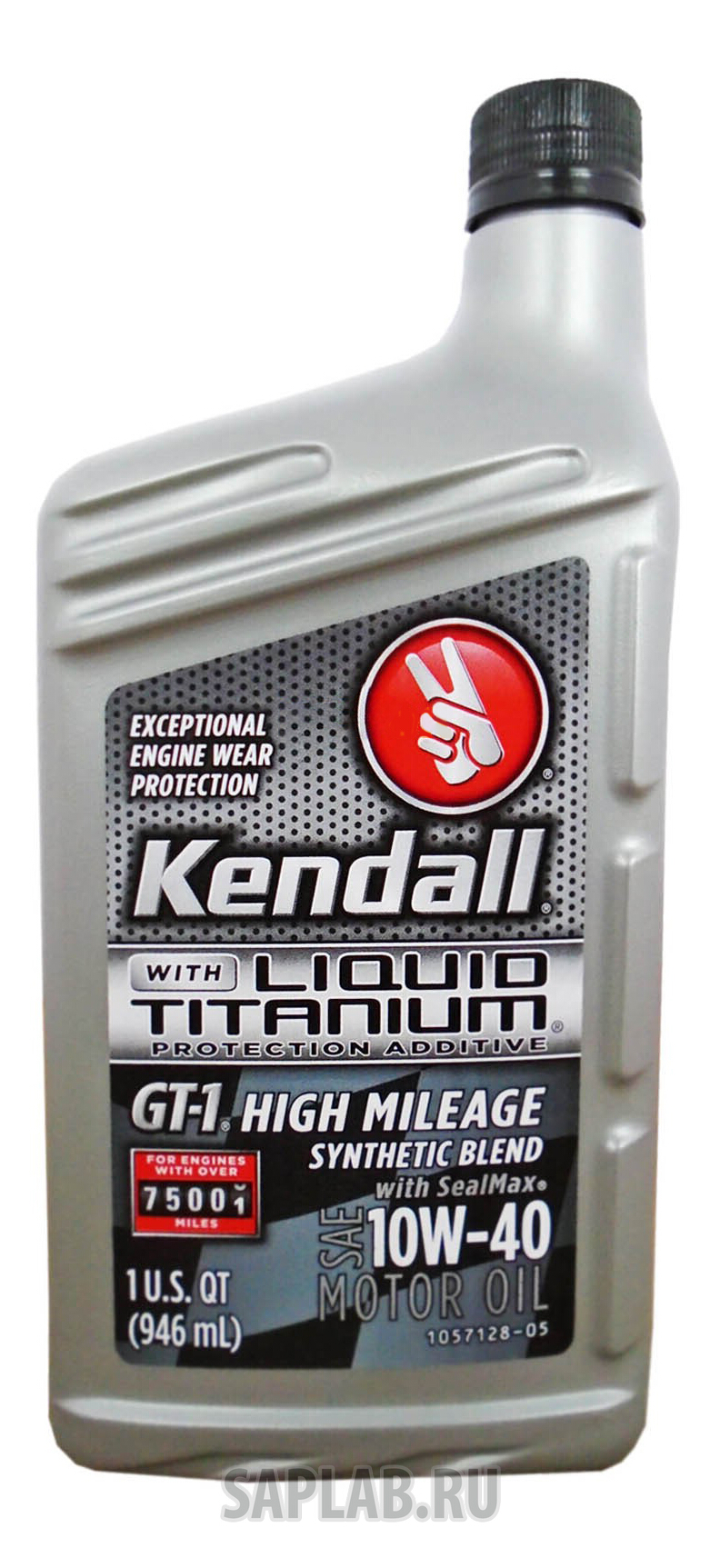 Купить KENDALL 1057236 Моторное масло Kendall GT-1 High Mileage Synthetic Blend 10W-40 0,946л