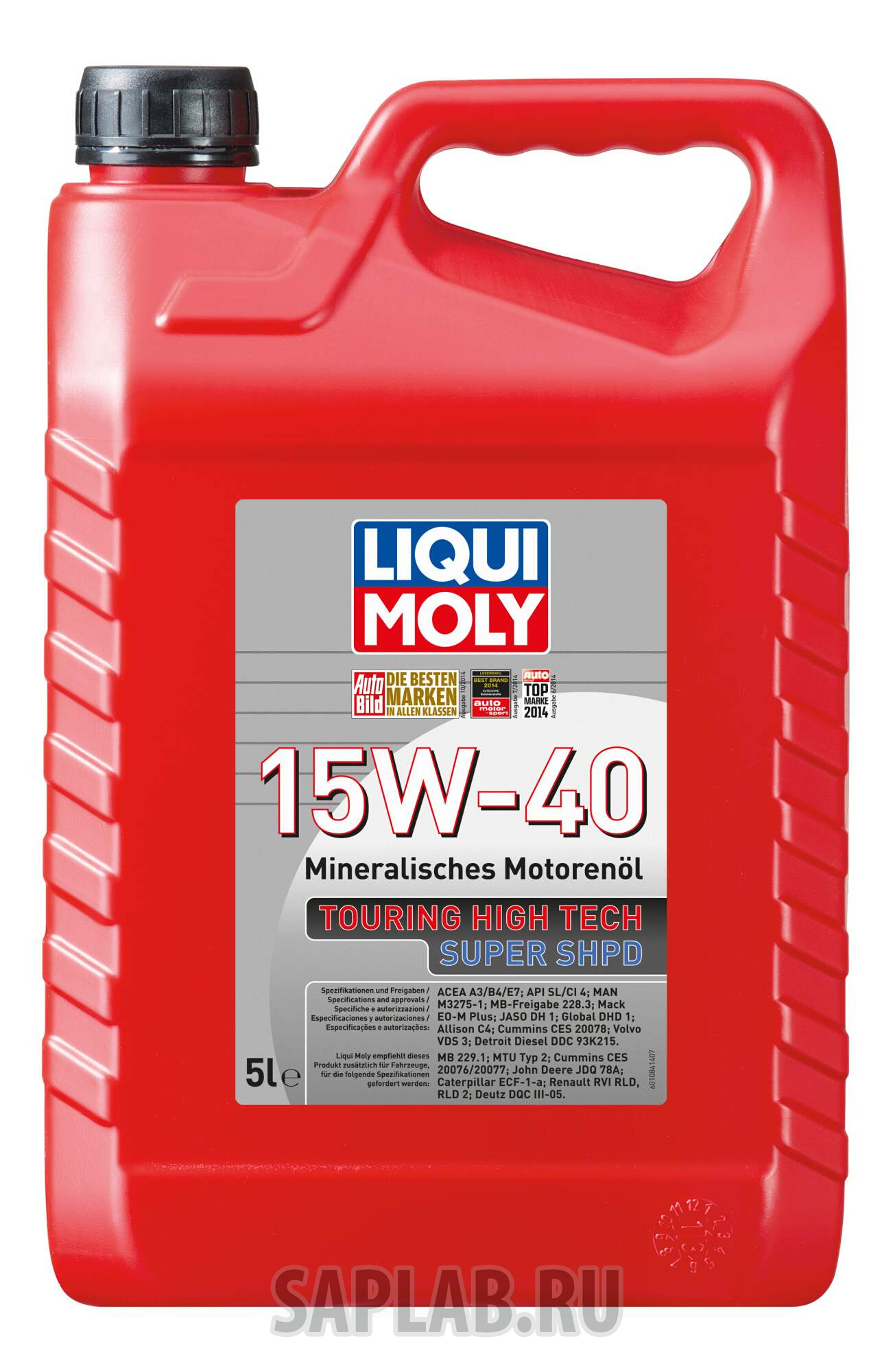 Купить LIQUI MOLY 1084 Моторное масло Liqui moly Touring High Tech Super SHPD 15W-40 5л