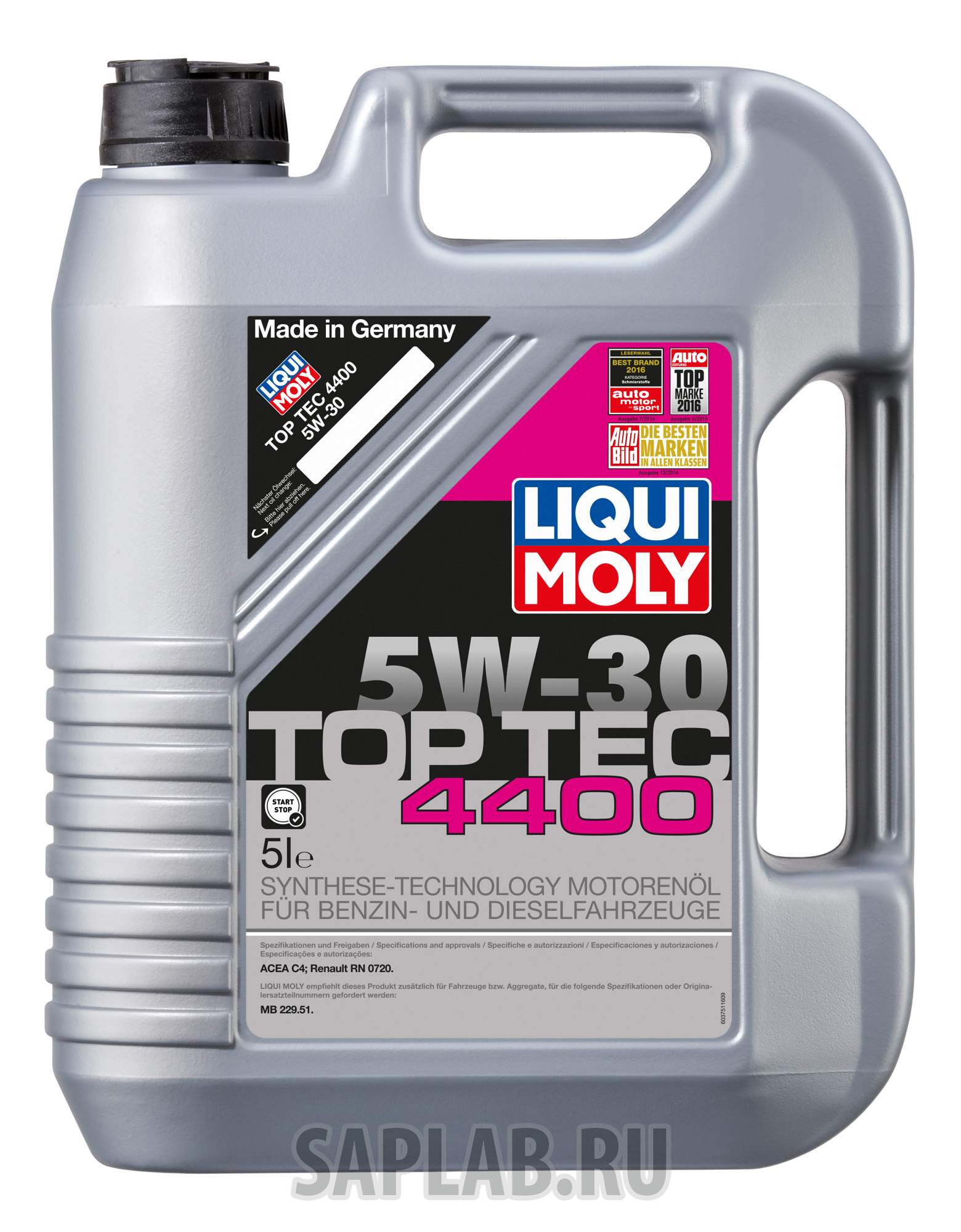 Купить LIQUI MOLY 2322 Моторное масло Liqui moly Top Tec 4400 5W-30 л