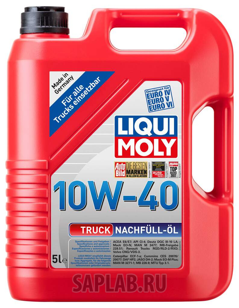 Купить LIQUI MOLY 4606 Моторное масло Liqui moly Truck Nachfull Oil 10w-40 5л