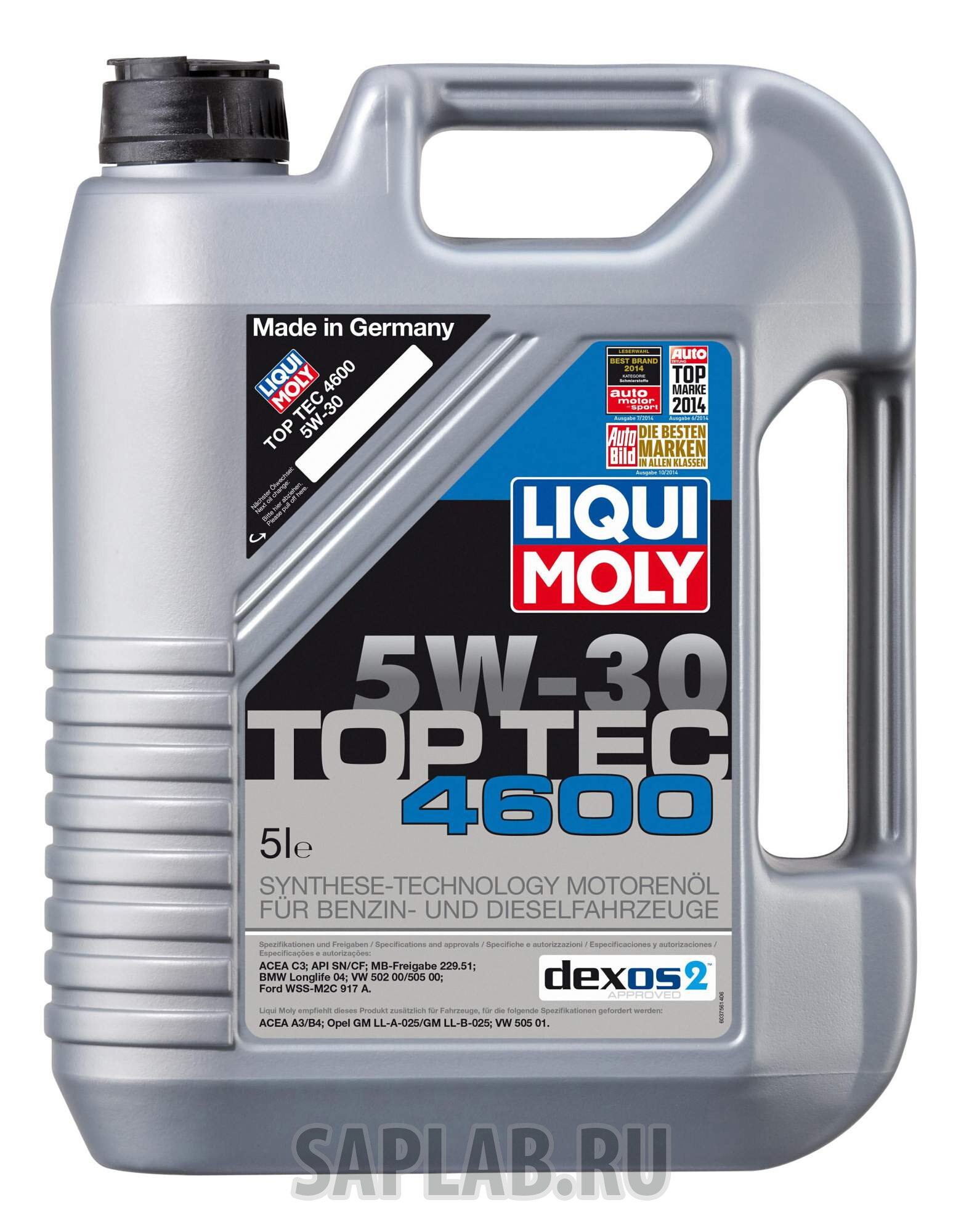 Купить LIQUI MOLY 8033 Моторное масло Liqui moly Top Tec 4600 5W-30 5л