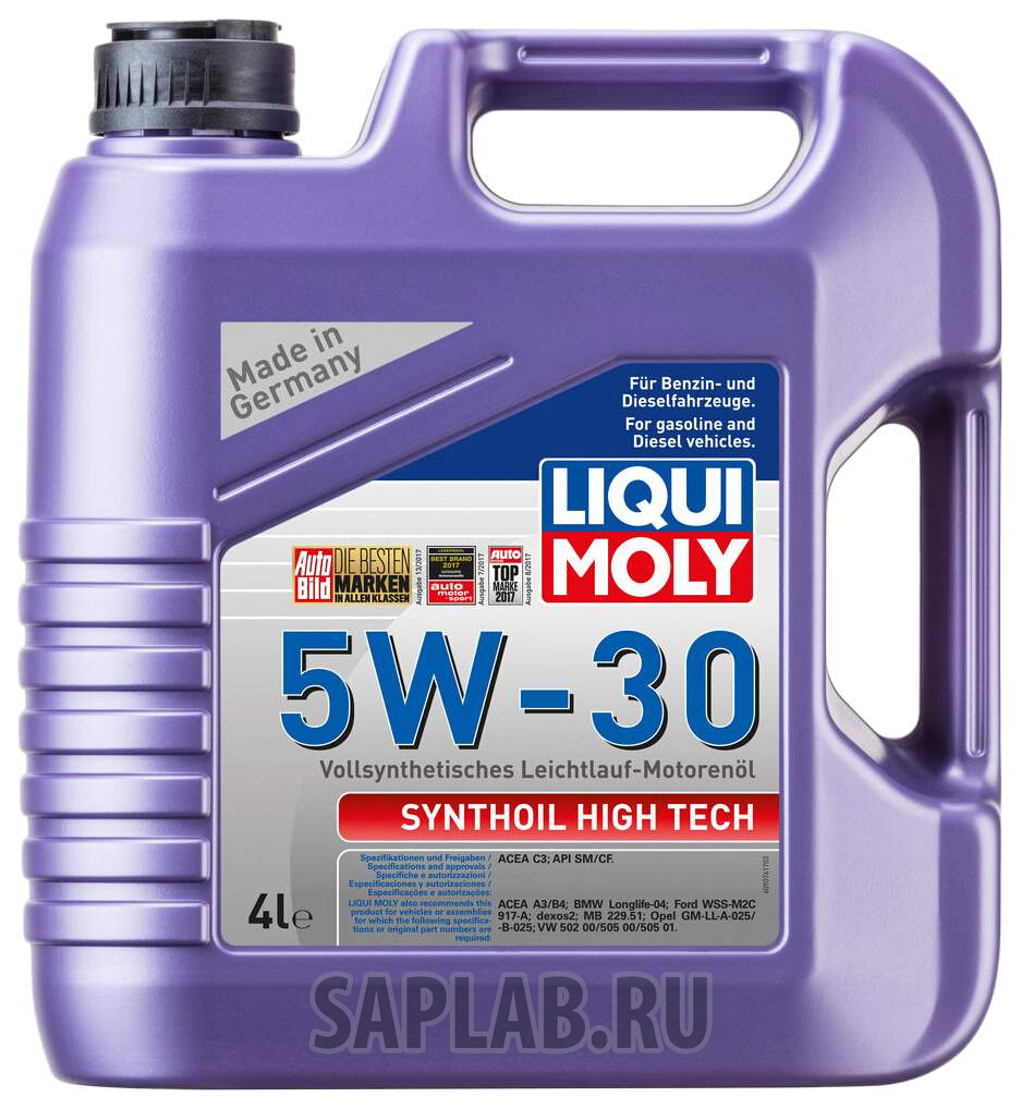 Купить LIQUI MOLY 9076 Моторное масло Liqui moly Synthoil High Tech 5w-30 4л