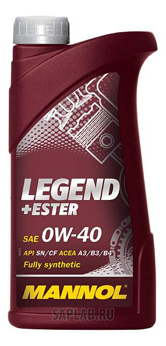 Купить MANNOL 1000 Моторное масло Mannol Legend Ester 0W-40 1л