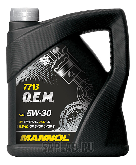 Купить MANNOL 1071 Моторное масло Mannol 7713 O.E.M. 5W-30 4л