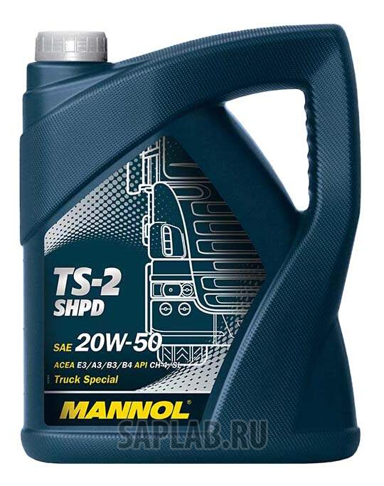 Купить MANNOL 1242 Моторное масло Mannol TS-2 SHPD 20W-50 5л