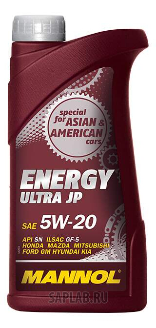 Купить MANNOL 4000 Моторное масло Mannol Energy Ultra JP 5W-20 1л