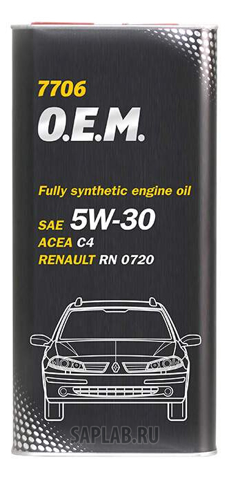 Купить MANNOL 4041 Моторное масло Mannol 7706 O.E.M. 5W-30 5л