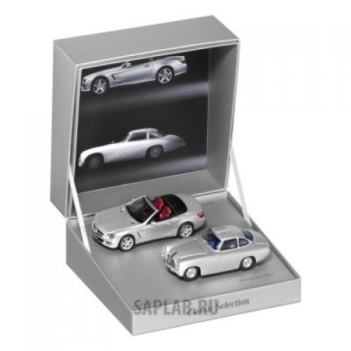 Купить MERCEDES B66041015 Набор из двух исторических моделей Mercedes-Benz Set: 300 SL, W194/SL‑Class, R 231, 1:43 Scale