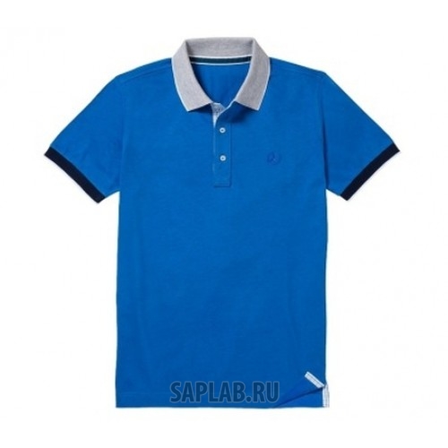 Купить MERCEDES B66956096 Мужская рубашка поло Mercedes Men's Polo Shirt, Royal Blue, артикул B66956096