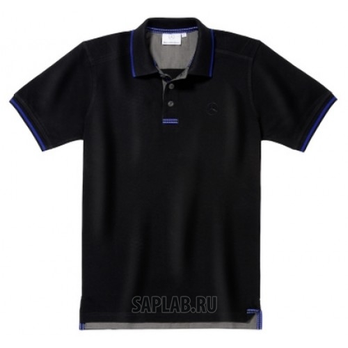 Купить MERCEDES B66956697 Мужская футболка поло Mercedes-Benz Men's Polo Shirt, Black / Royal Blue, артикул B66956697
