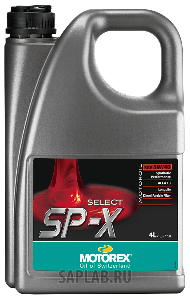 Купить MOTOREX 303300 Моторное масло Motorex Select SP-X 5W-40 4л