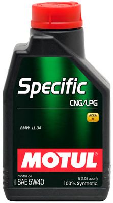 Купить MOTUL 101717 Моторное масло Motul Specific CNG/LPG SAE 5W-40 1л