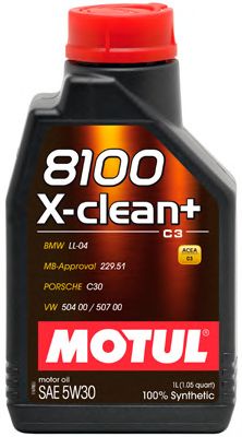 Купить MOTUL 102261 Моторное масло Motul 8100 X-clean+ 5W-30 60л