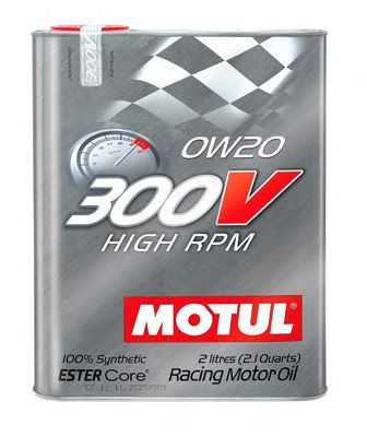 Купить MOTUL 104239 Моторное масло Motul 300V High RPM0w-20 2л