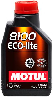 Купить MOTUL 104987 Моторное масло Motul 8100 Eco-lite 5w-30 1л