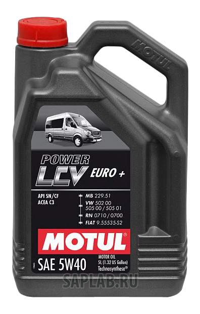 Купить MOTUL 106132 Моторное масло Motul Power LCV Euro+ 5W-40 5л