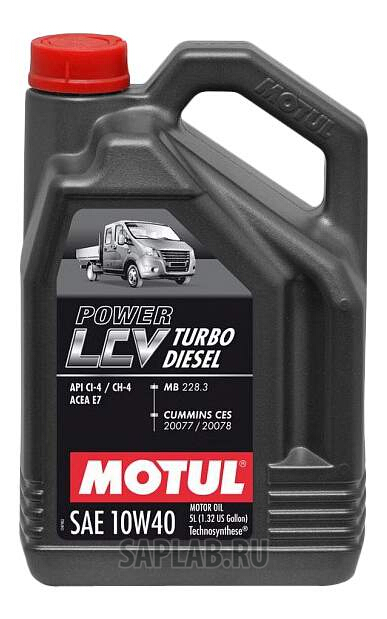 Купить MOTUL 106136 Моторное масло Motul Power LCV Turbo Diesel 10W-40 5л