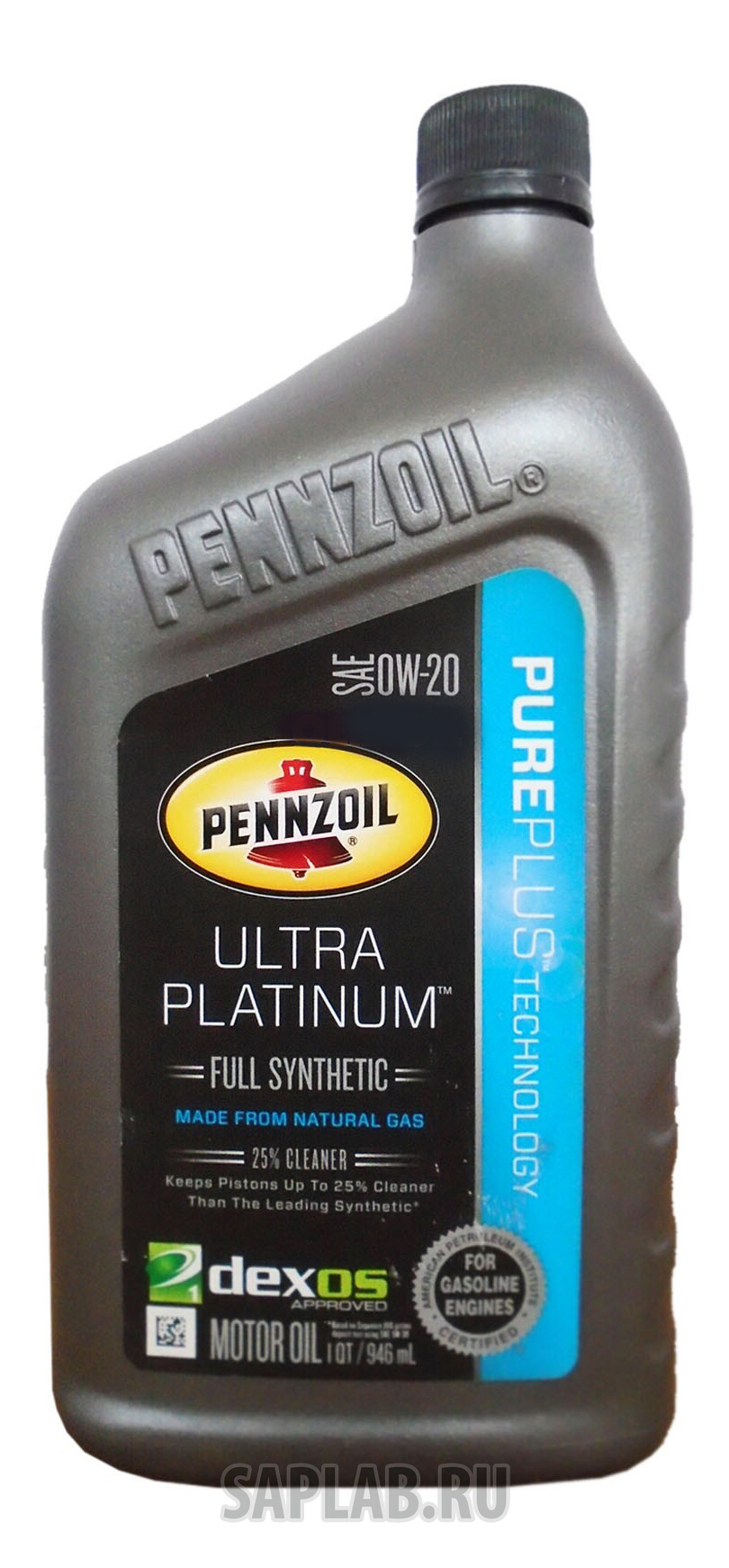 Купить PENNZOIL 550039860 Моторное масло Pennzoil Ultra Platinum 0w-20 0,946л