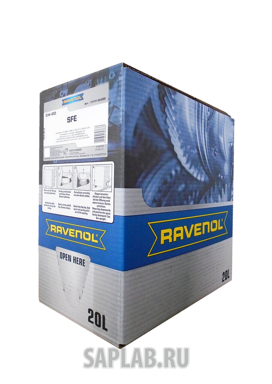 Купить RAVENOL 1111110B2001888 Моторное масло Ravenol Super Fuel Economy SFE SAE 5W-20 20л