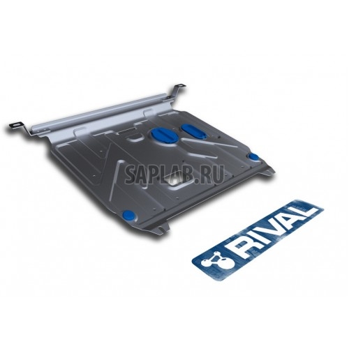 Купить RIVAL 33323431 Защита картера и КПП Rival, Hyundai Solaris V - 1.4, 1.6, 2010-/Kia Rio III V - все, 2011-, крепеж в комплекте, алюминий, 3 мм