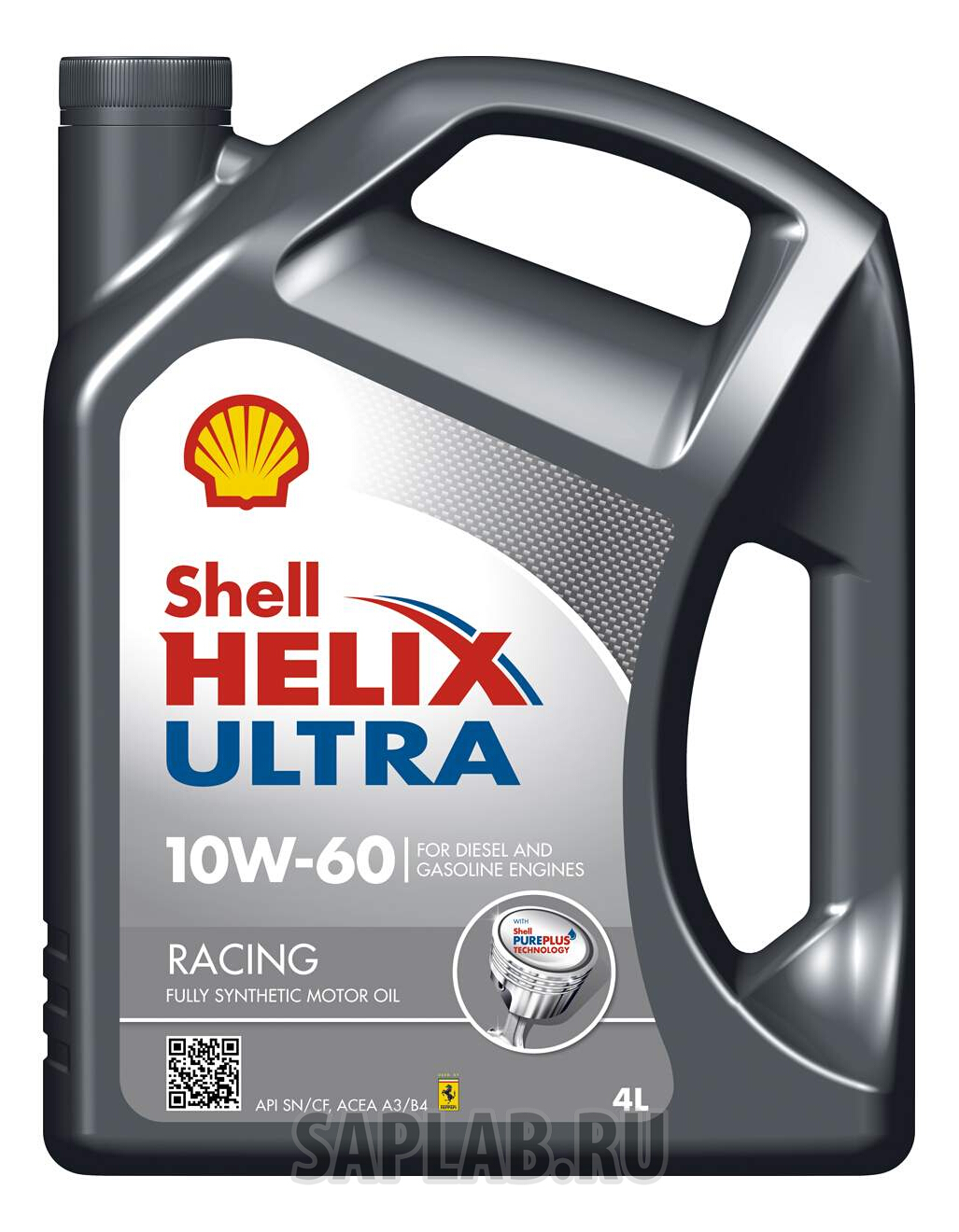 Купить SHELL 550040622 Моторное масло Shell Helix Ultra Racing SAE 10W-60 4L