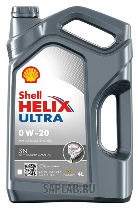 Купить SHELL 550046977 Моторное масло Shell Helix Ultra SN 0W-20 4л