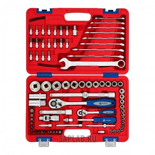 Купить МАСТАК 01082C Набор инструментов универсальный, 82 предмета МАСТАК 01-082C