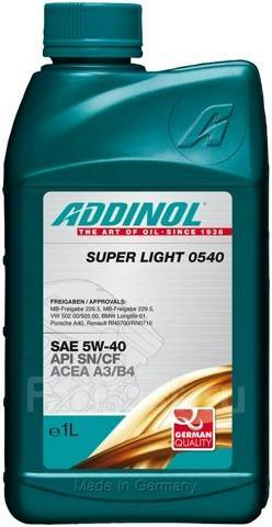 Купить запчасть ADDINOL - 4014766072719 Моторное масло Addinol Super Light 0540 5W-40 1л