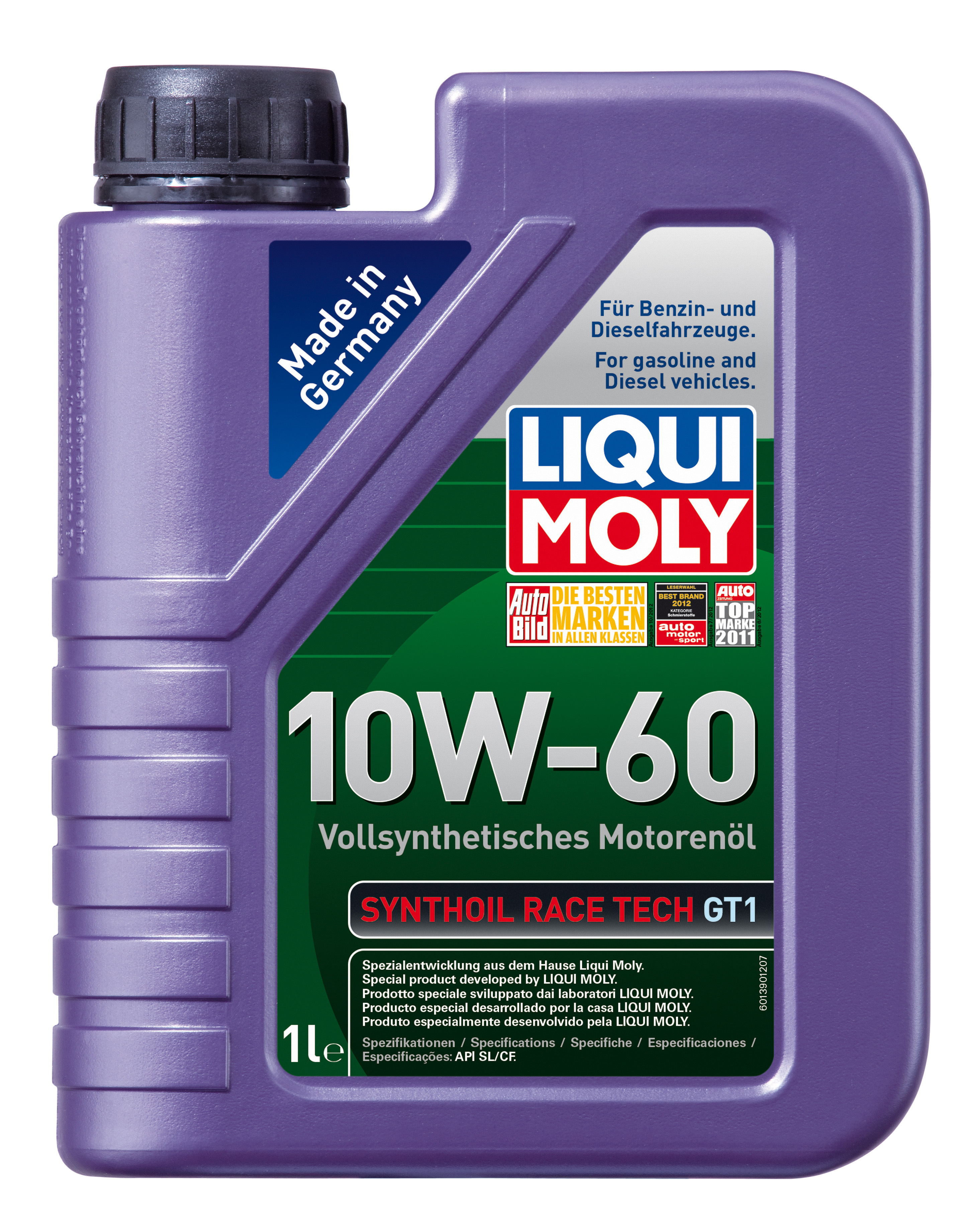 Купить LIQUI MOLY 1943 Моторное масло Liqui moly Synthoil Race Tech GT1 10W-60 1л