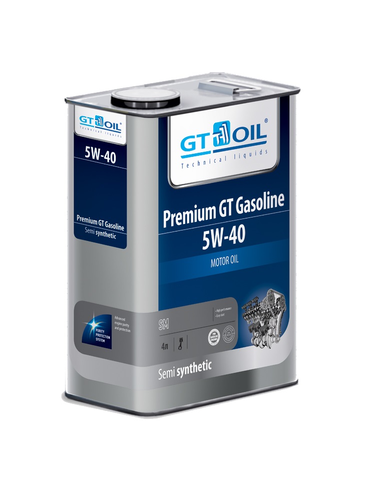 Купить GT OIL 8809059407226 Моторное масло GT-Oil Premium GT Gasoline 5W-40 4л