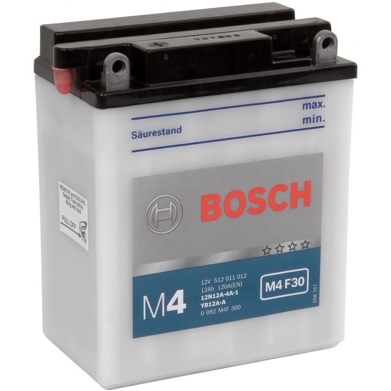 Купить BOSCH 0092M4F300 Аккумулятор автомобильный BOSCH Funstart FreshPack 0 092 M4F 300 12 Ач