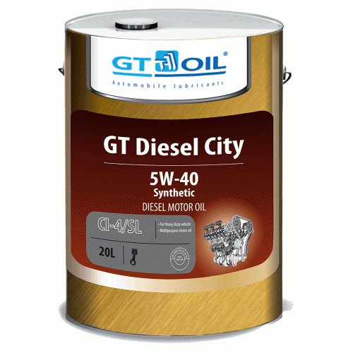Купить GT OIL 8809059408018 Моторное масло GT-Oil Diesel City 5W-40 20л