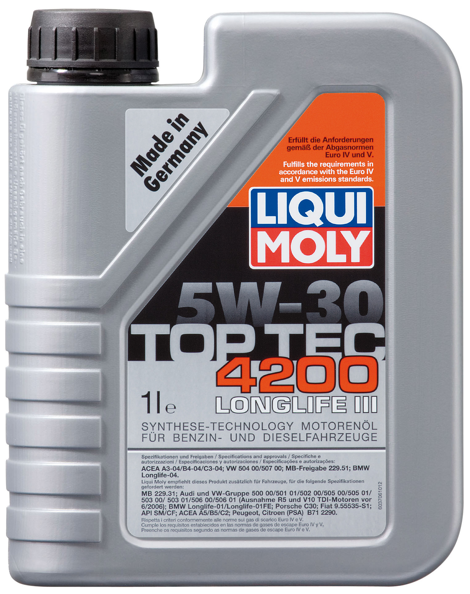 Купить LIQUI MOLY 7660 Моторное масло Liqui moly Top Tec 4200 5W-30 1л