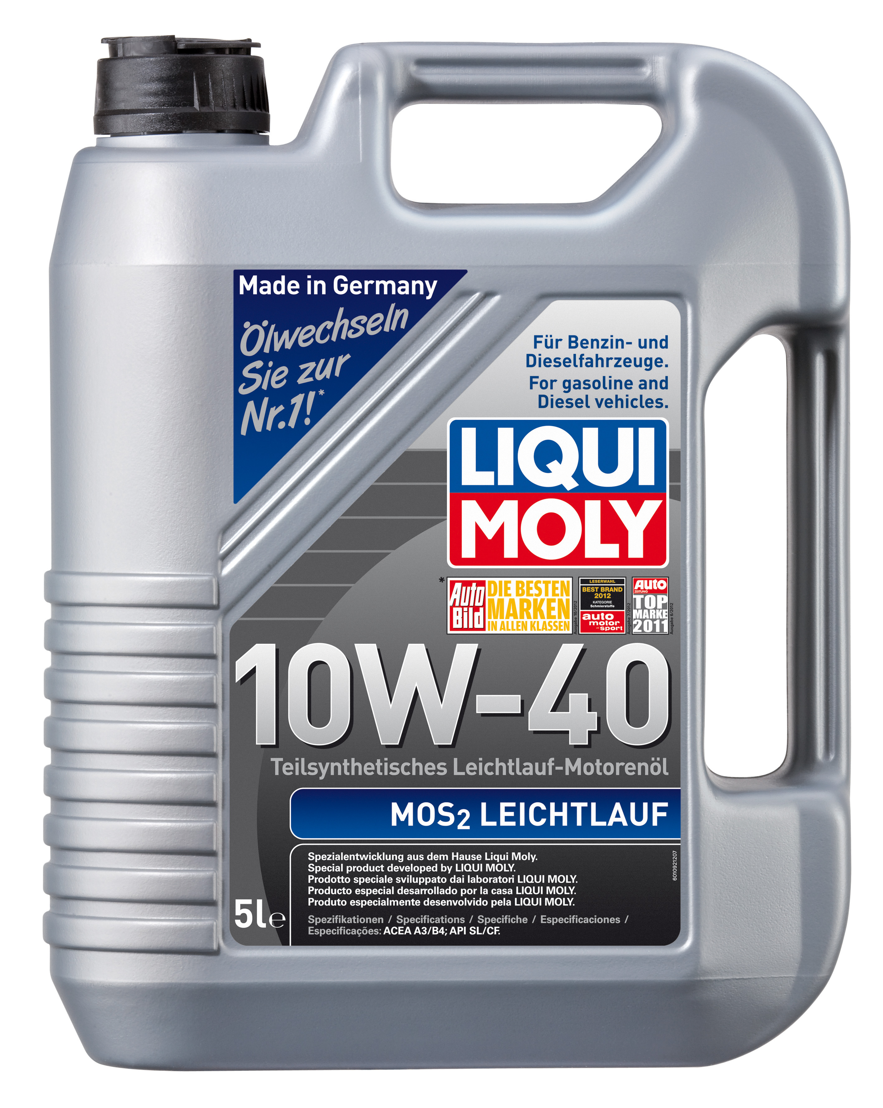 Купить LIQUI MOLY 1931 Моторное масло Liqui moly MoS2 Leichtlauf 10W-40 5л