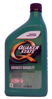 Купить QUAKER STATE 073102364547 Моторное масло Quaker state Advanced Durability SAE 20W-50 0,946л