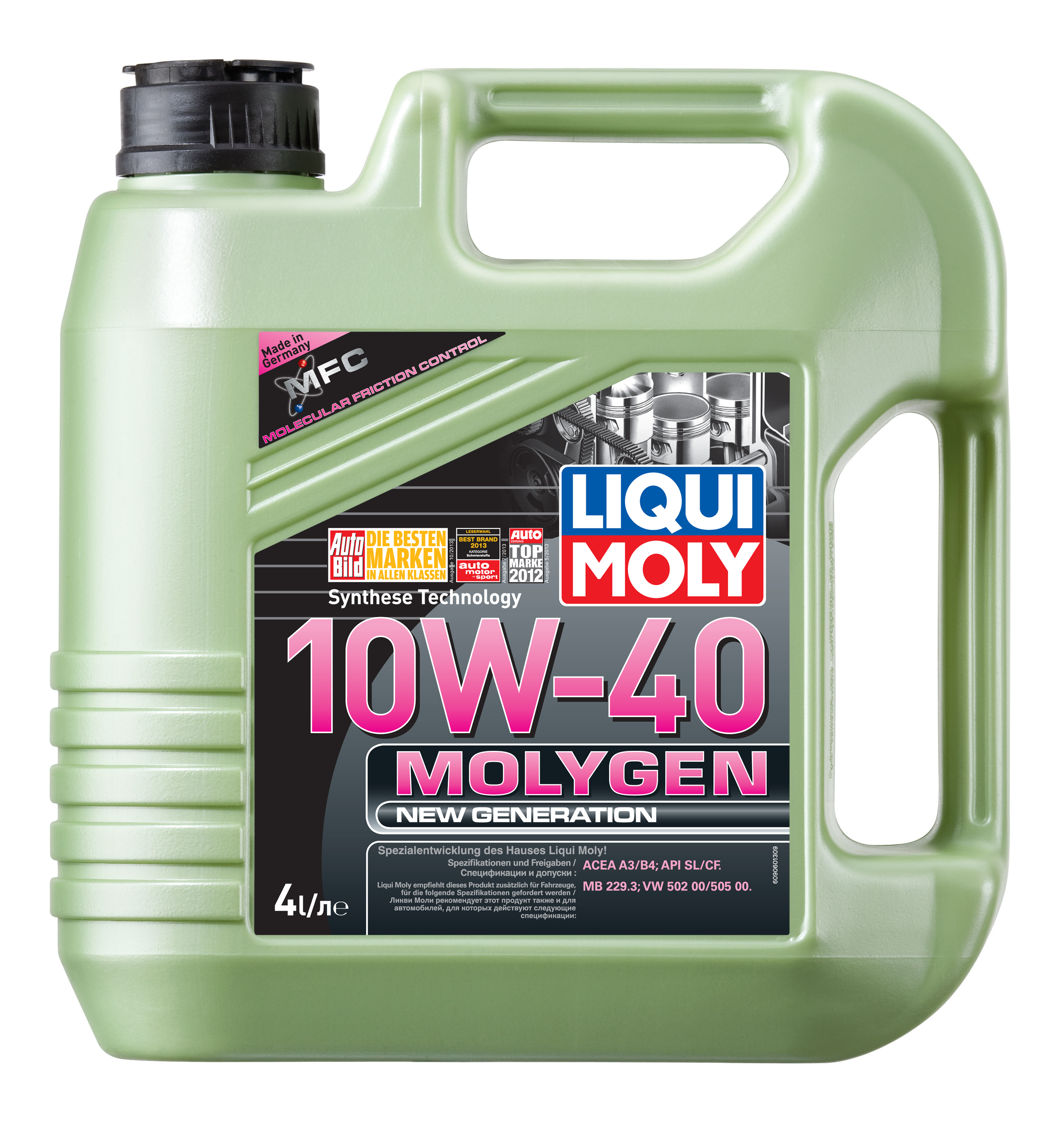 Купить LIQUI MOLY 9060 Моторное масло Liqui moly Molygen New Generation 10W-40 4л