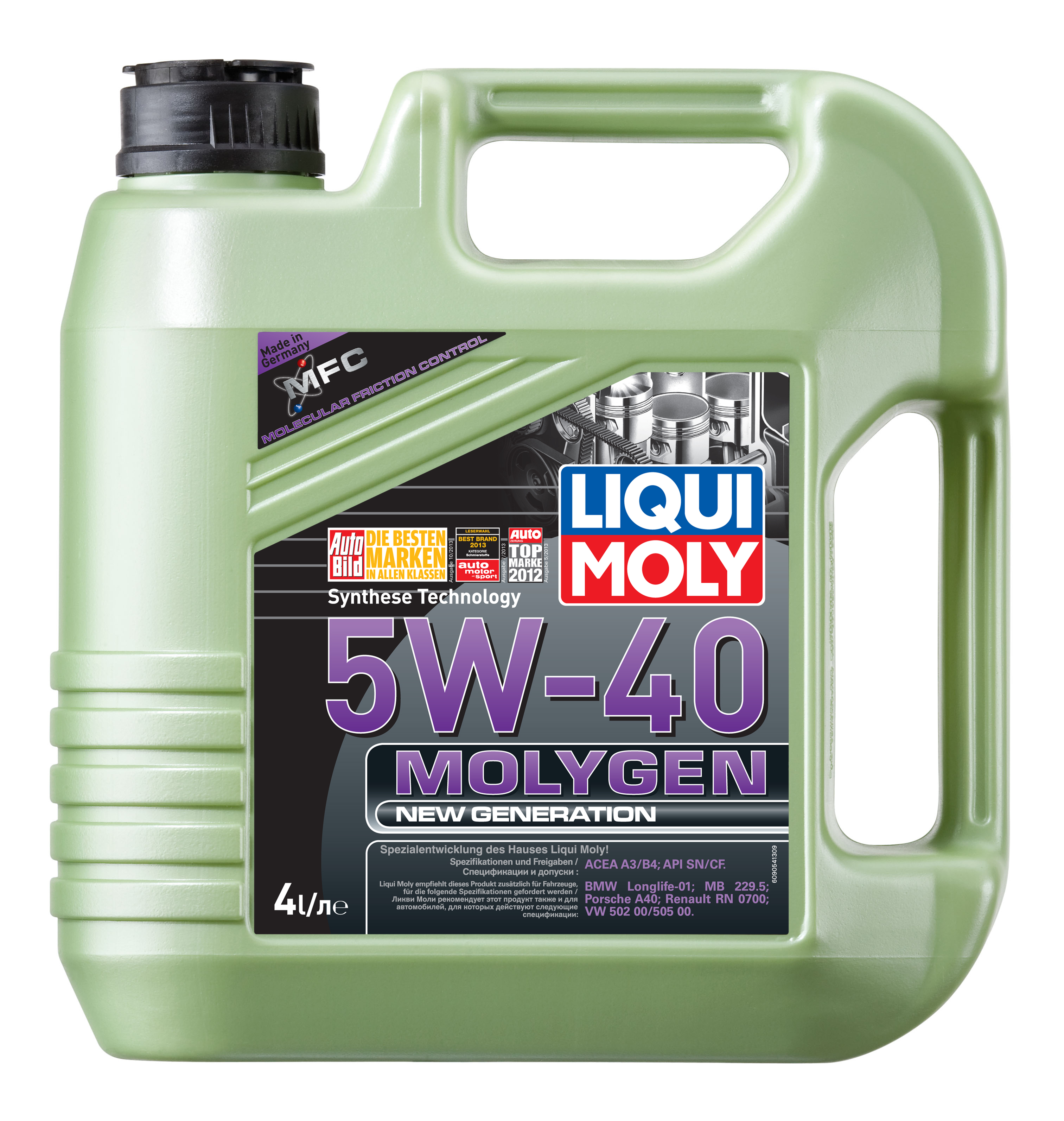 Купить LIQUI MOLY 9054 Моторное масло Liqui moly Molygen New Generation 5w-40 4л