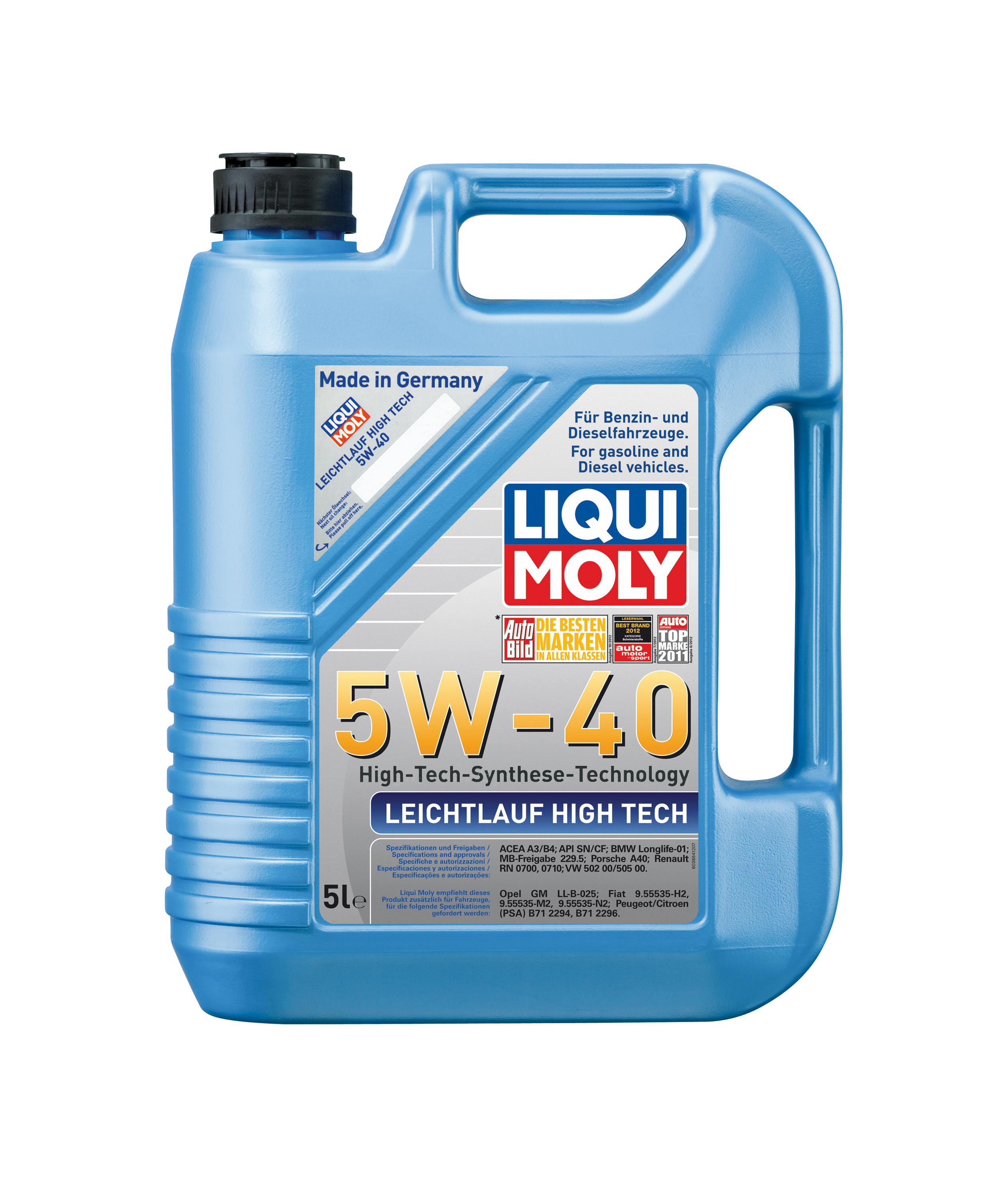 Купить LIQUI MOLY 8029 Моторное масло Liqui moly Leichtlauf High Tech 5W-40 5л