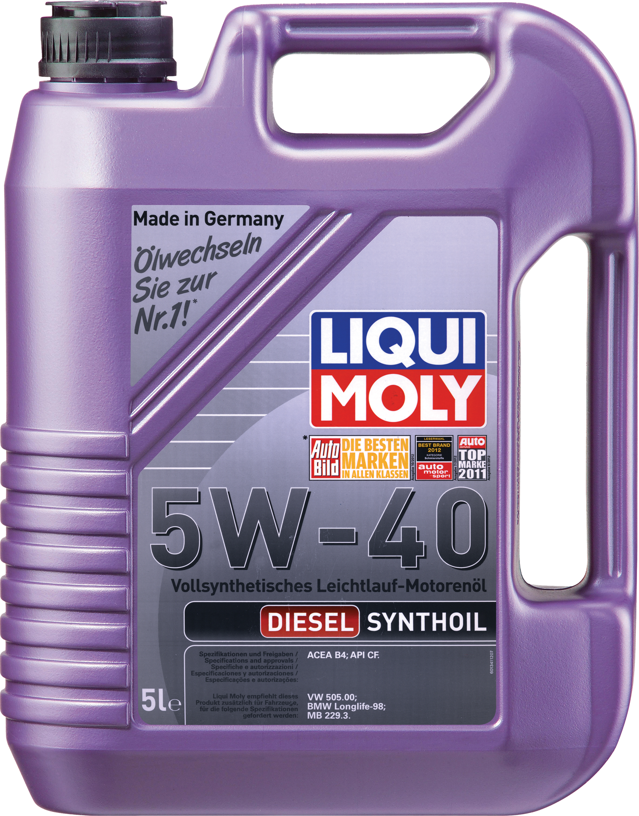Купить LIQUI MOLY 1927 Моторное масло Liqui moly Diesel Synthoil 5W-40 5л