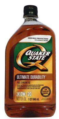 Купить QUAKER STATE 073102000346 Моторное масло Quaker state Ultimate Durability 0W-20 0,946л